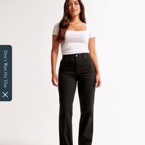 A&F Curve Love ‘90s Straight Ultra High Rise
